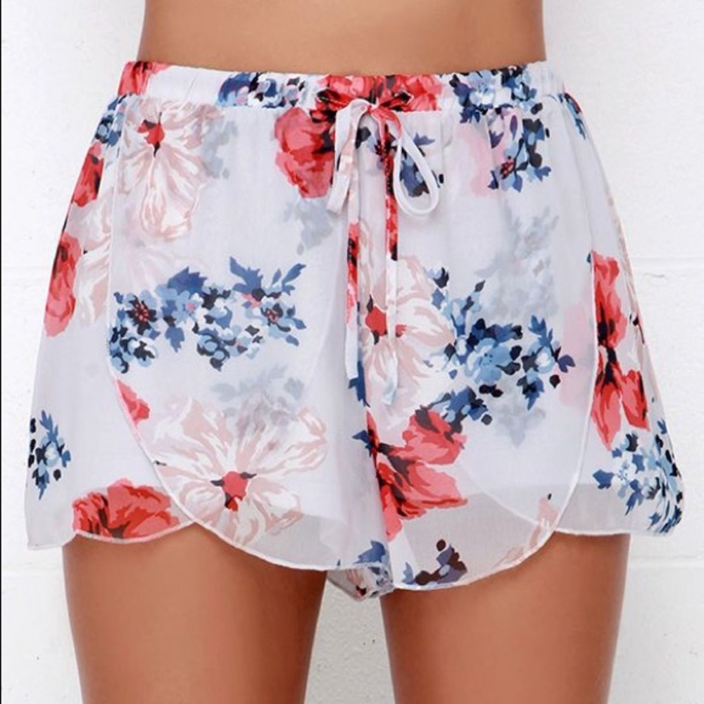 Jack by BB Dakota Floral High Waisted Shorts